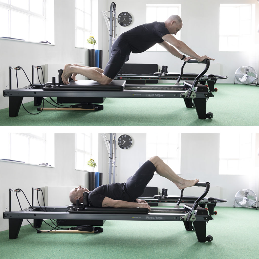 Knee Stretches and Pelvic Tilt on the Reformer